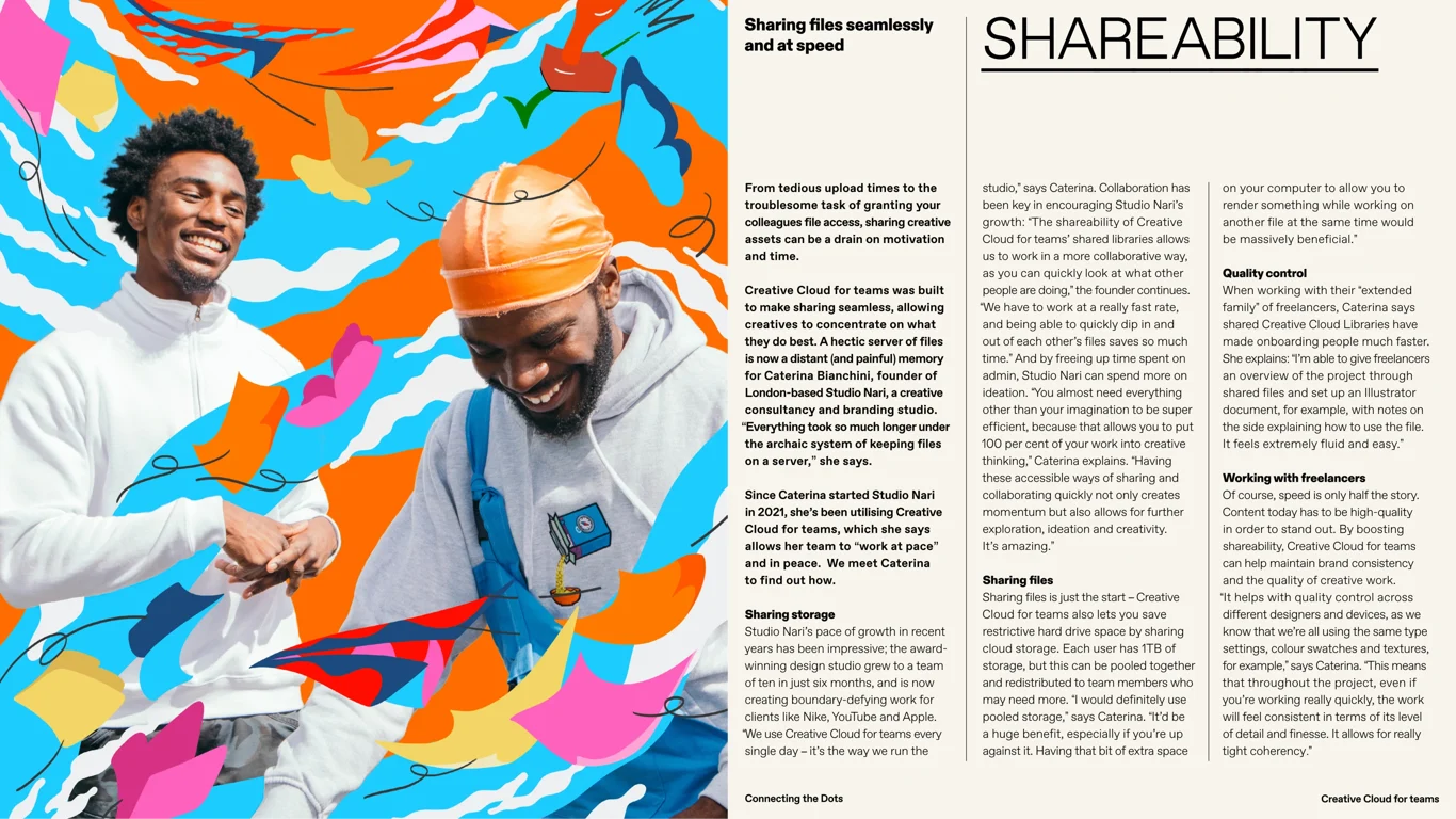 Shareability — sharing files seamlessly at speed