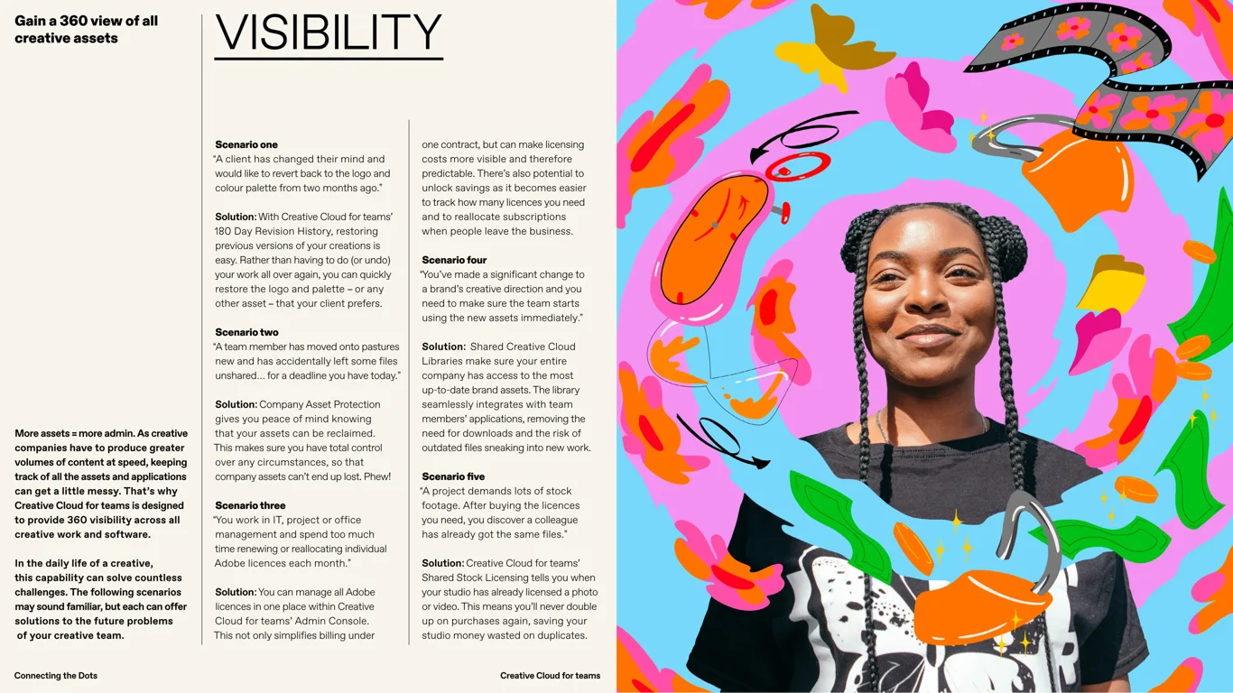 Visibility — gain 360-degree view of creative work