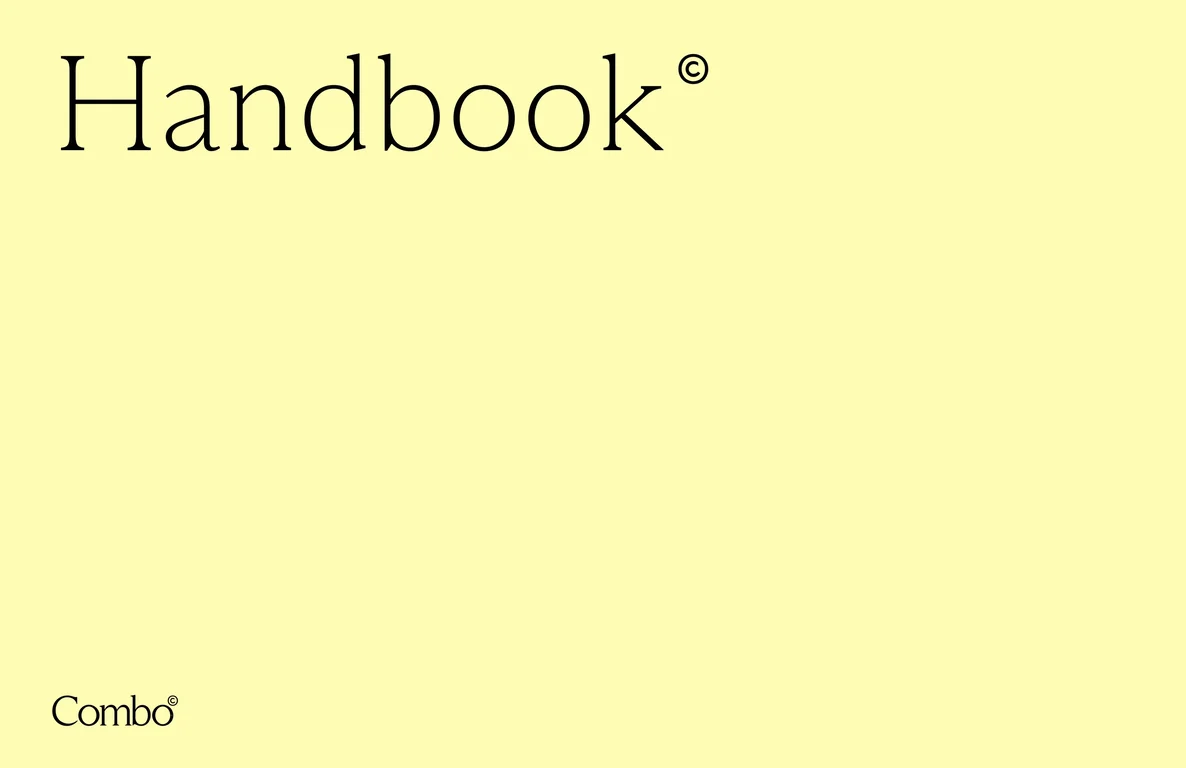 Combo Employee Handbook 2025 deck cover