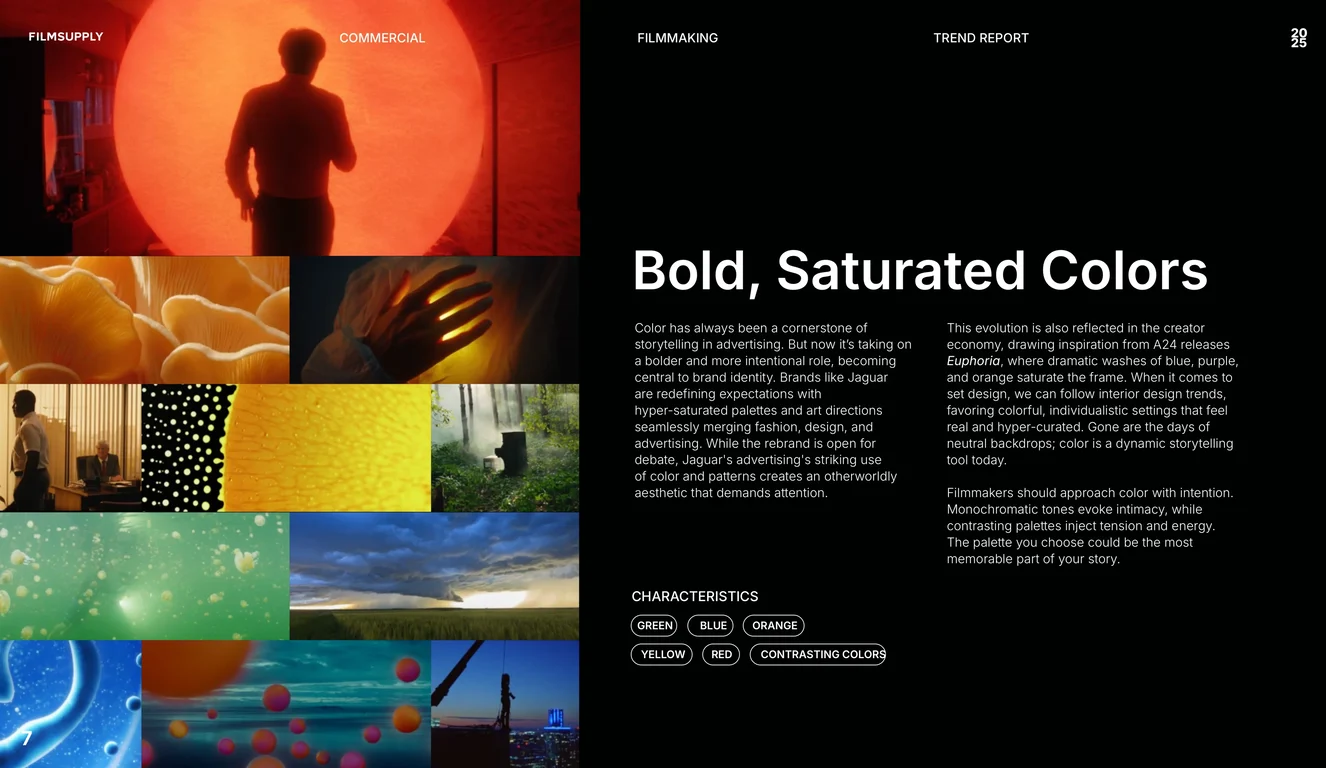 Bold, Saturated Colors in Commercial Work