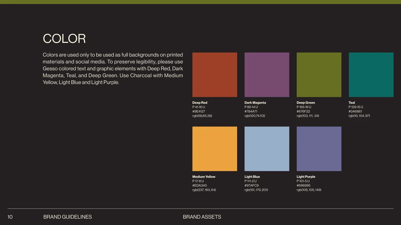 Logo positioning on colored backgrounds