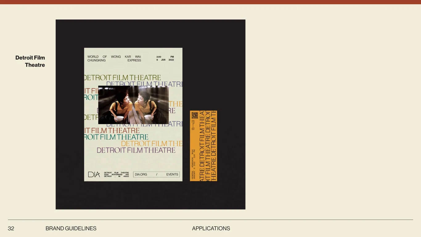 Detroit Film Theatre exhibition collateral