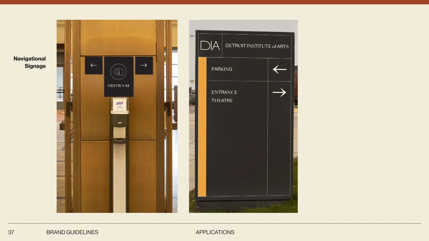 Restroom and interior signage