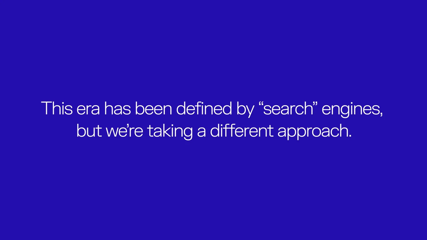 Taking a Different Approach to Search