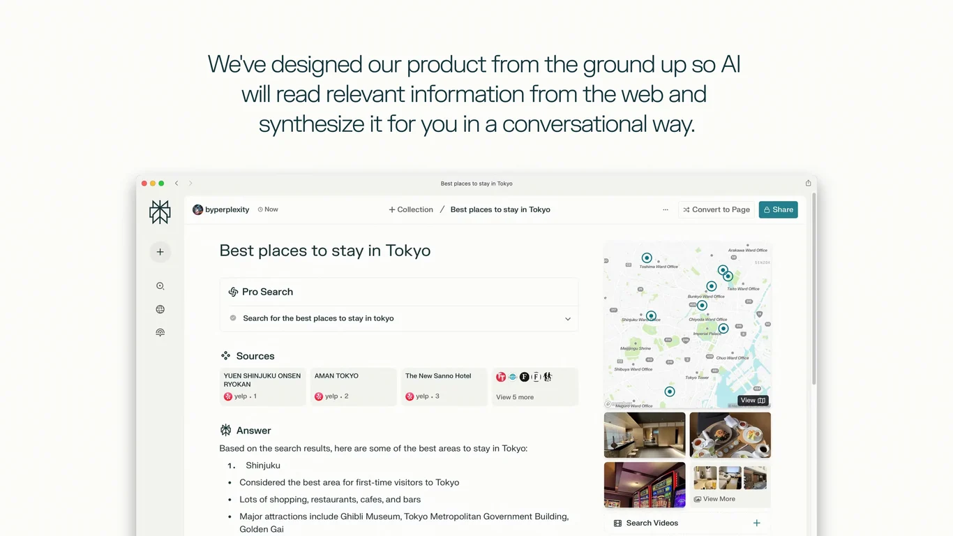 Conversational Synthesis of Web Information