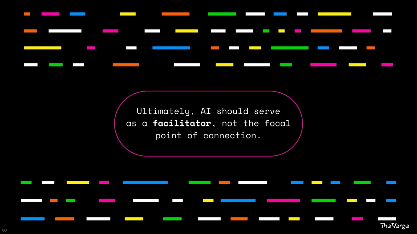AI Should Serve as Facilitator, Not the Focal Point