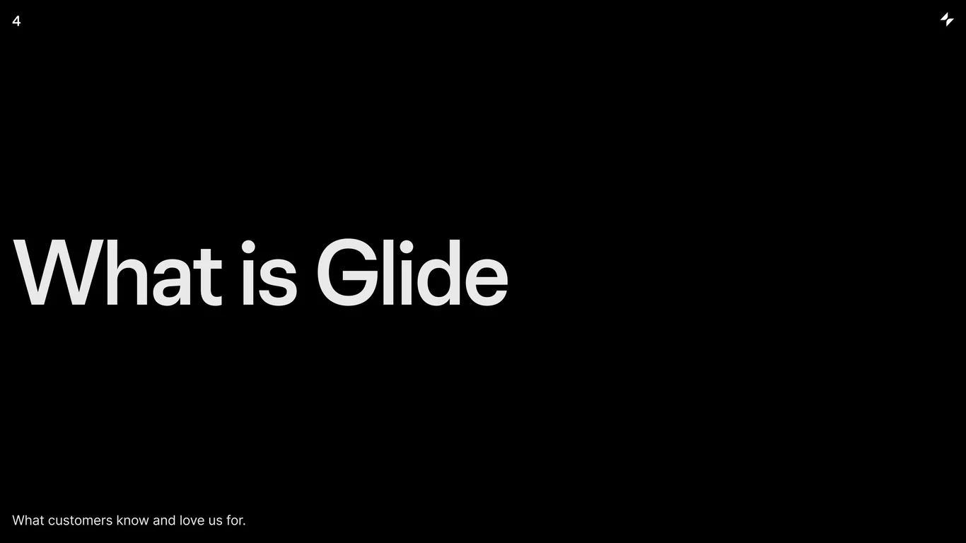 What is Glide — no-code development