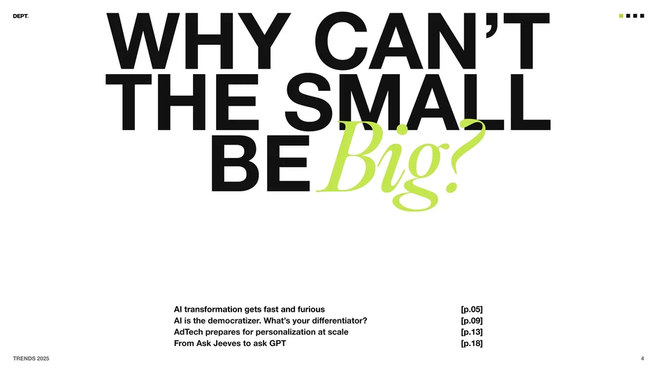 Why can’t the small be big?