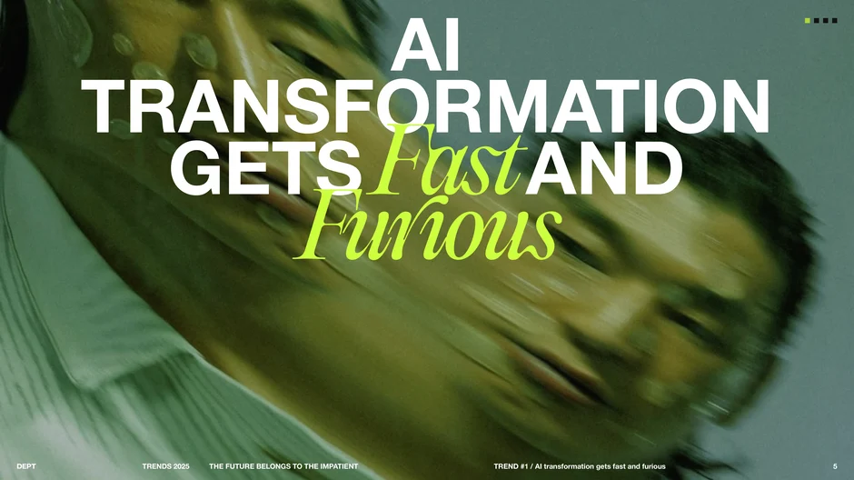 AI transformation gets fast and furious