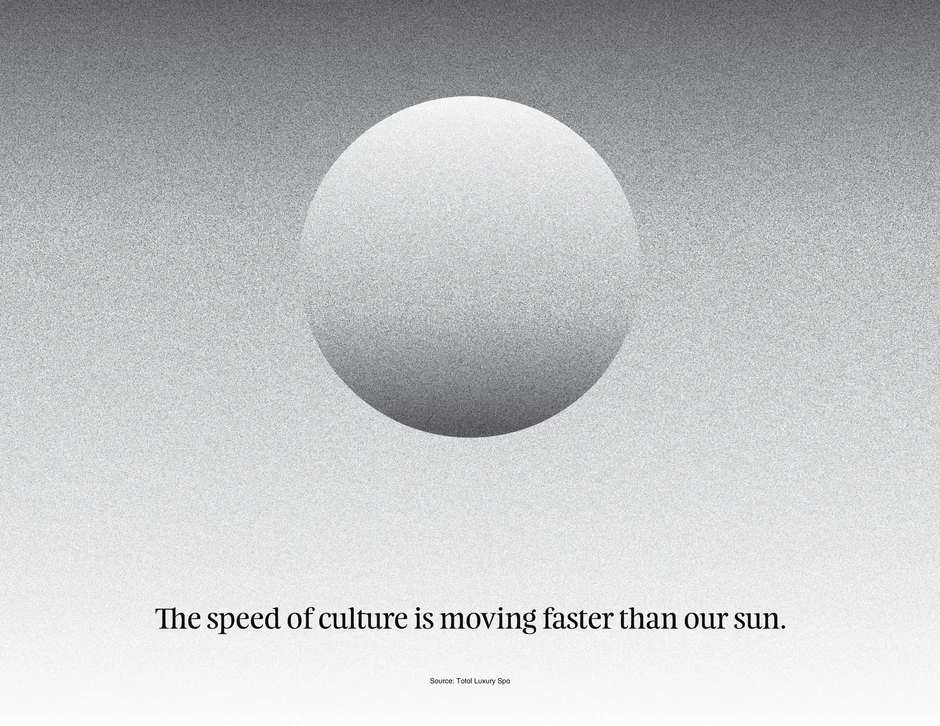 The Speed of Culture is Moving Faster Than Our Sun