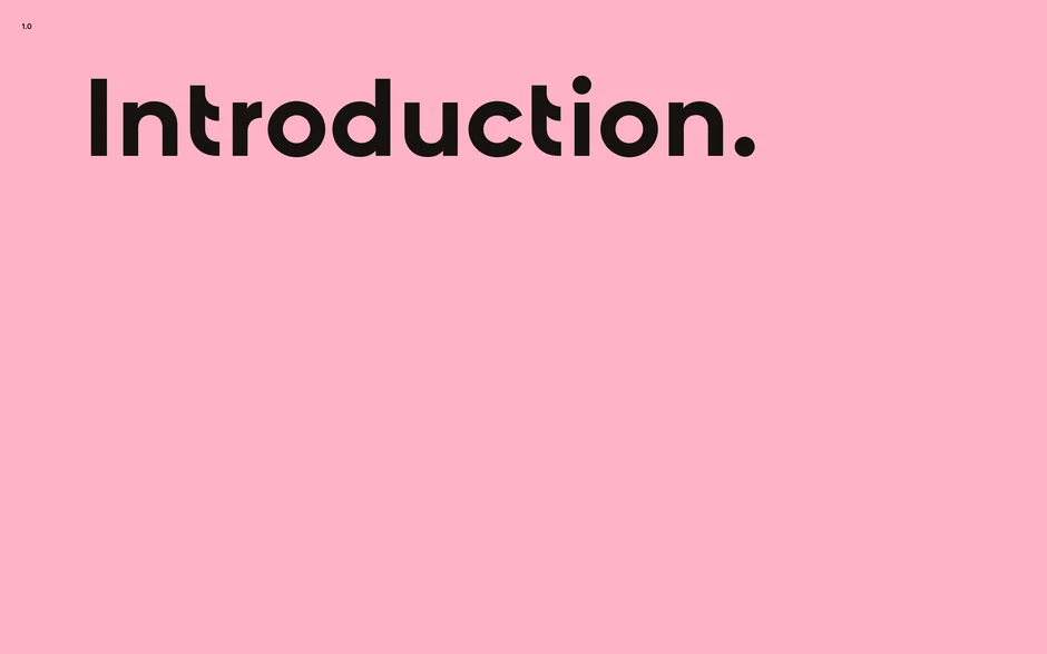 Section header marking the start of Klarna's brand story