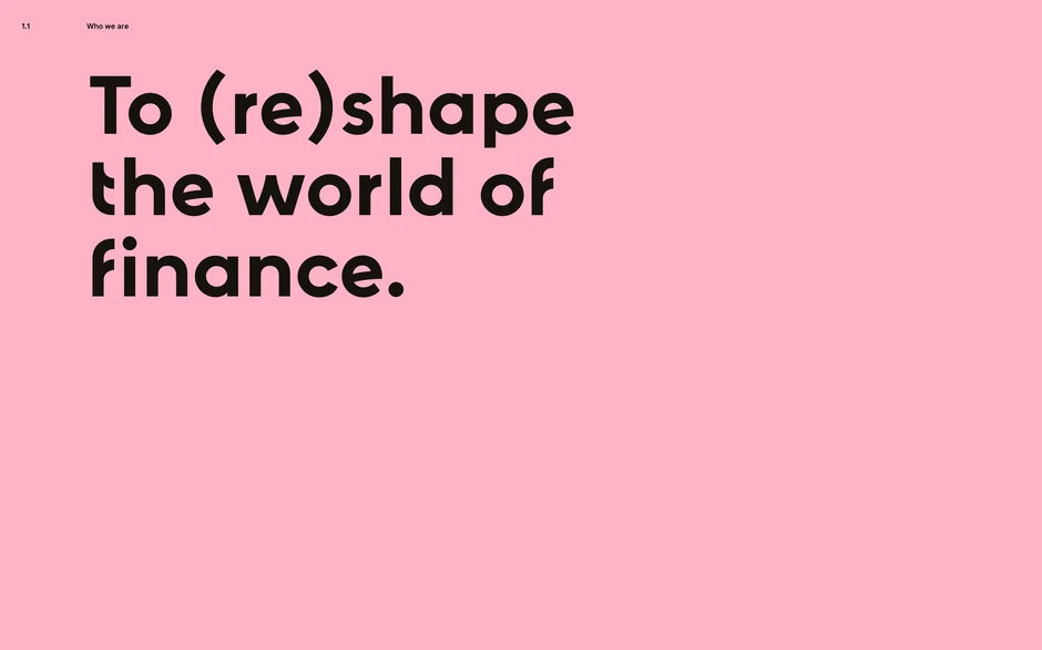 To (re)shape the world of finance