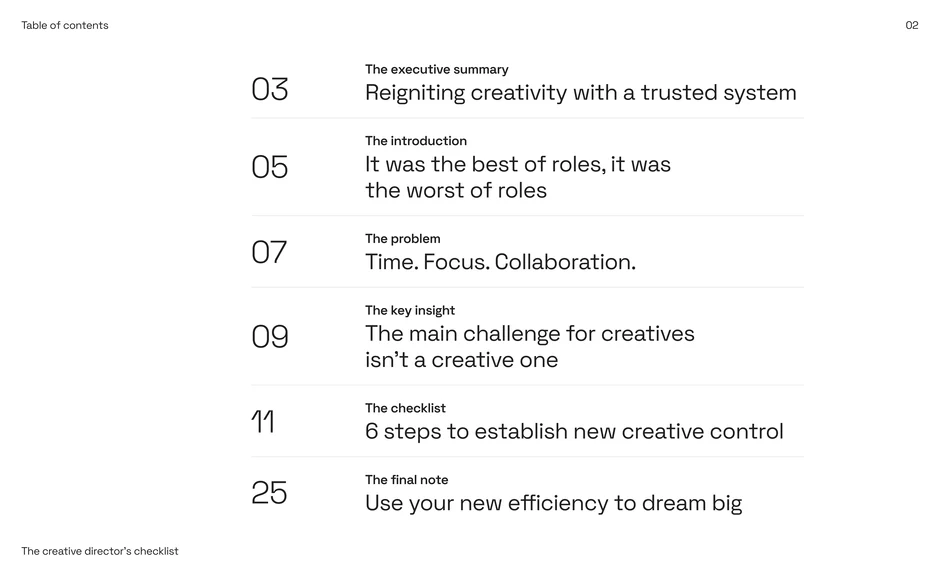 Comprehensive Table of Contents