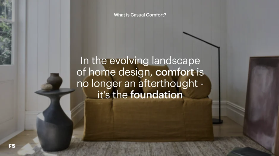Comfort as the Foundation