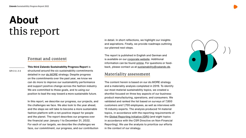 Explains the report's structure and scope, published in English