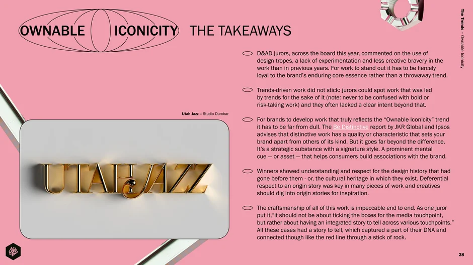 Jurors' recommendations: favour historically rooted, intentional signature cues over trend-driven