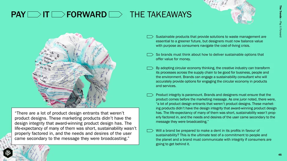 Pay It Forward: the key takeaways