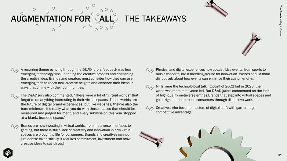 Augmentation for All: The Takeaways