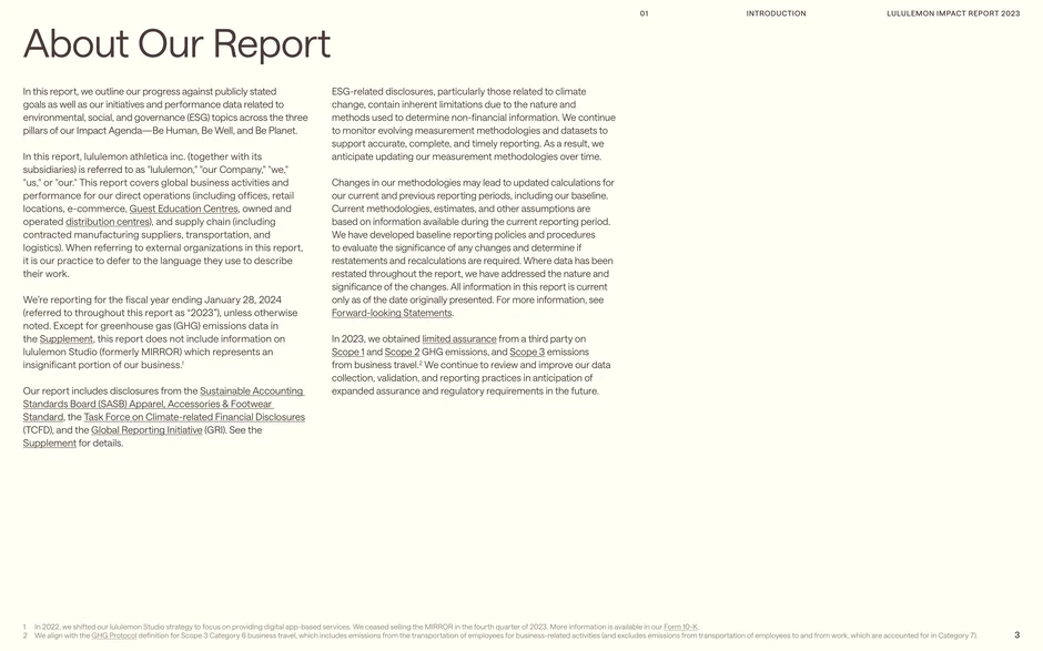 Defines the report's scope and methodology for the fiscal year