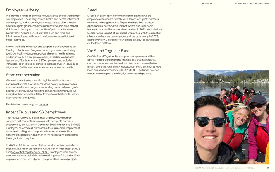 Employee wellbeing, Deed, and Impact Fellows