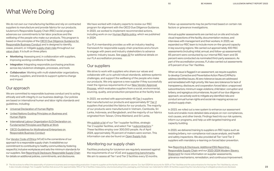 Responsible Supply Chain: policies and assessments