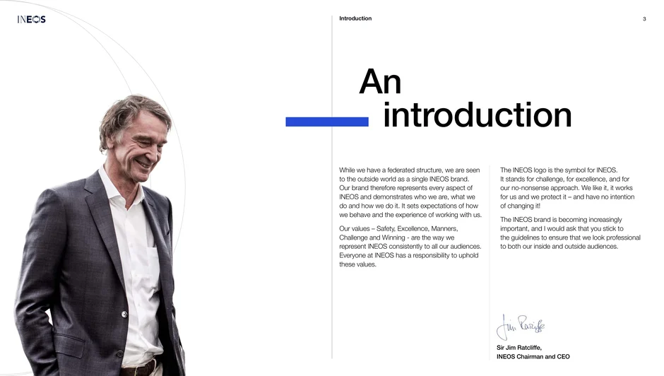 A message from INEOS leadership positioning the organisation