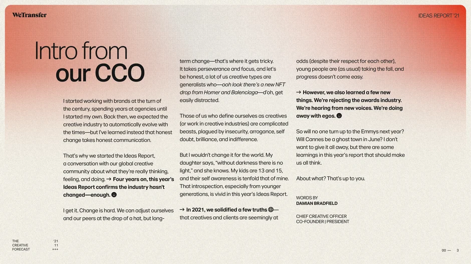 Intro from our CCO