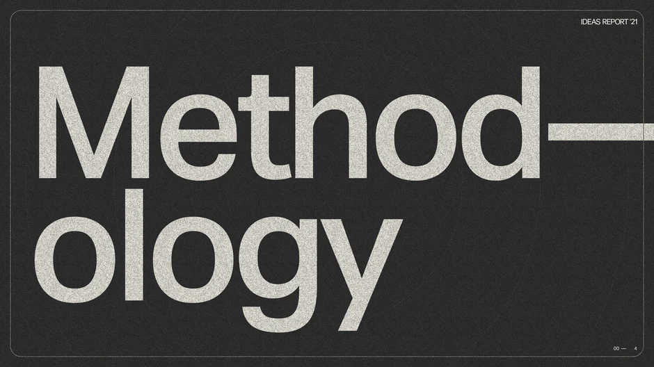 Section header introducing the report's research approach, dataset