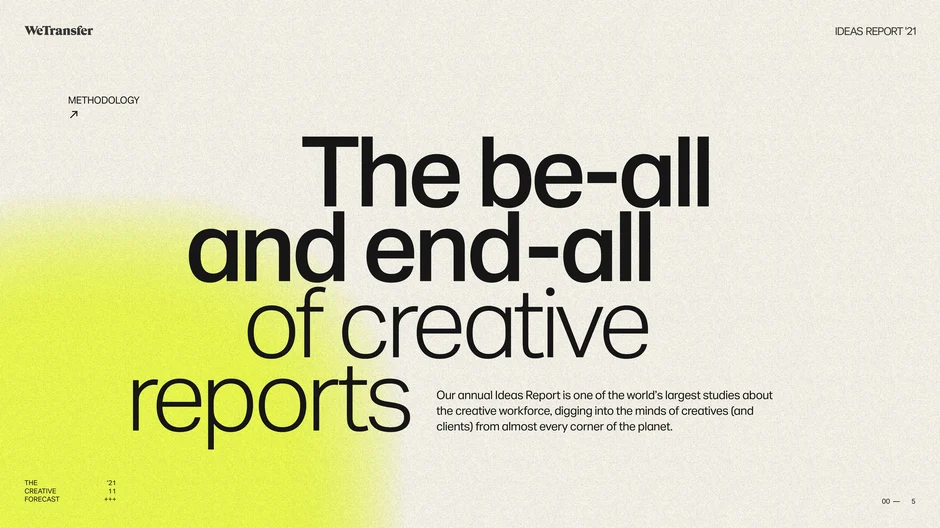 The be-all and end-all of creative reports