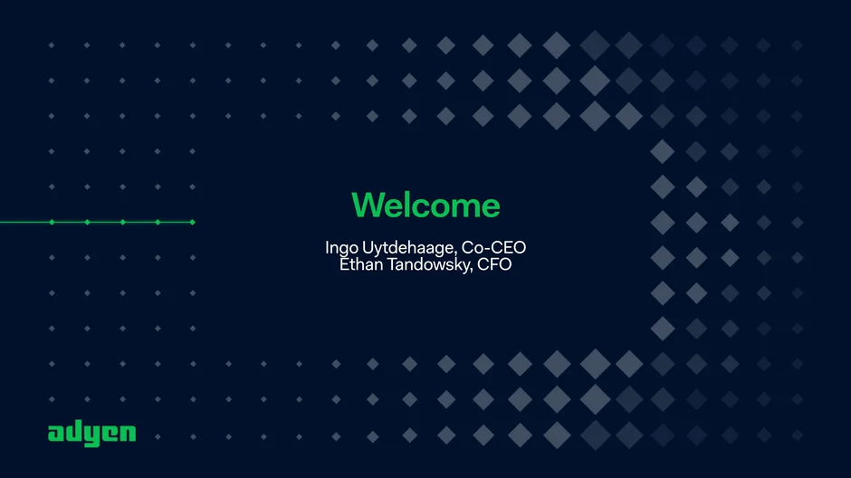 Welcome: Ingo Uytdehaage, Co‑CEO; Ethan Tandowsky, CFO