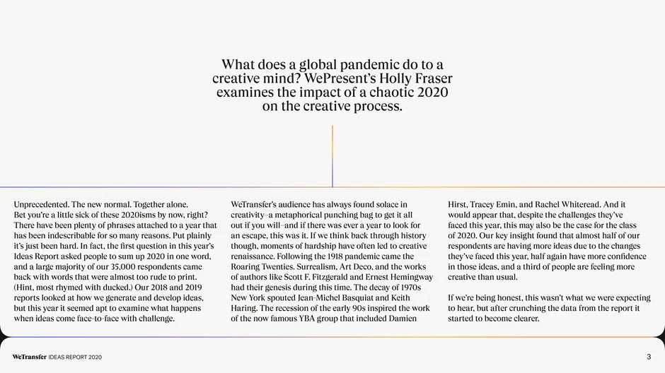 Creative Process During Chaos