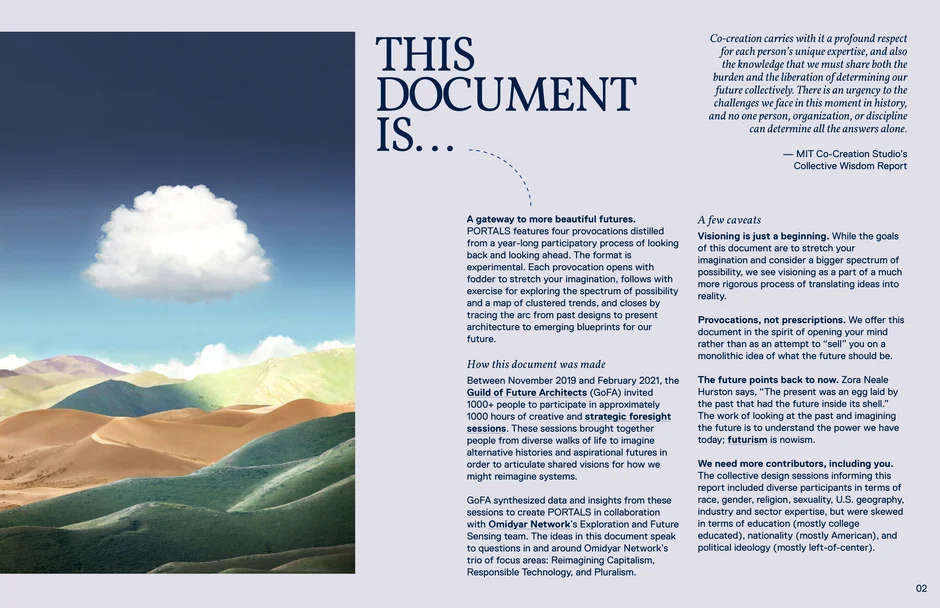 This document is… a gateway to more beautiful futures