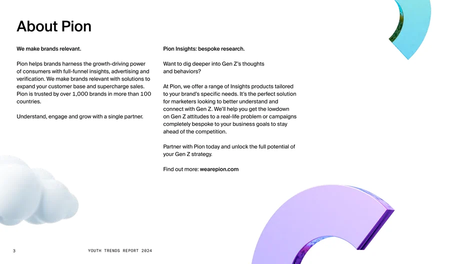 About Pion: Gen Z research partner