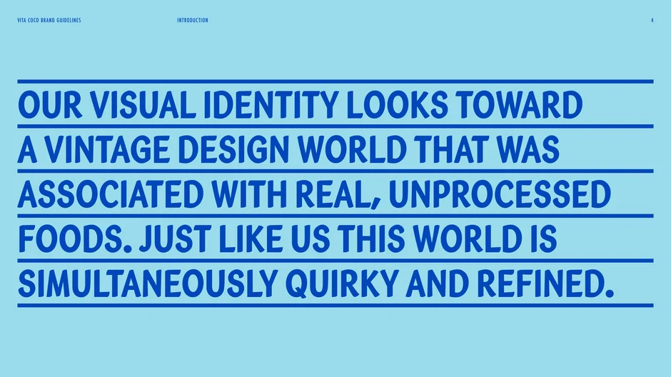 Visual identity: vintage and refined