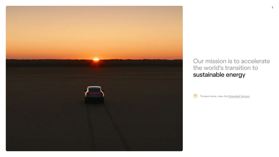 Our mission is to accelerate the world's transition to sustainable energy