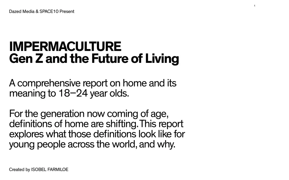 A comprehensive report on home and its meaning to 18–24 year olds