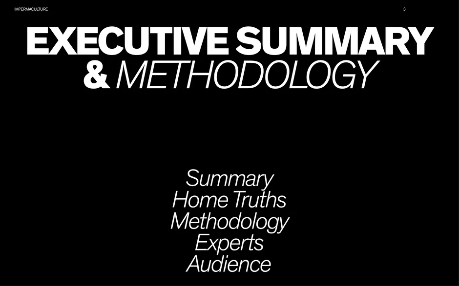 Executive summary & methodology